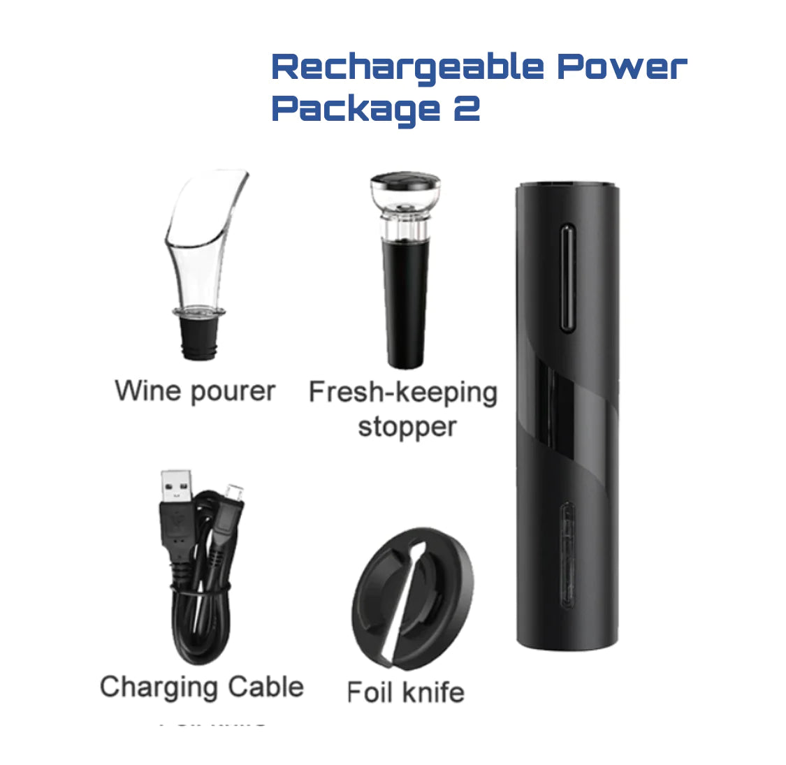 Rechargeable Electric Wine Bottle Opener