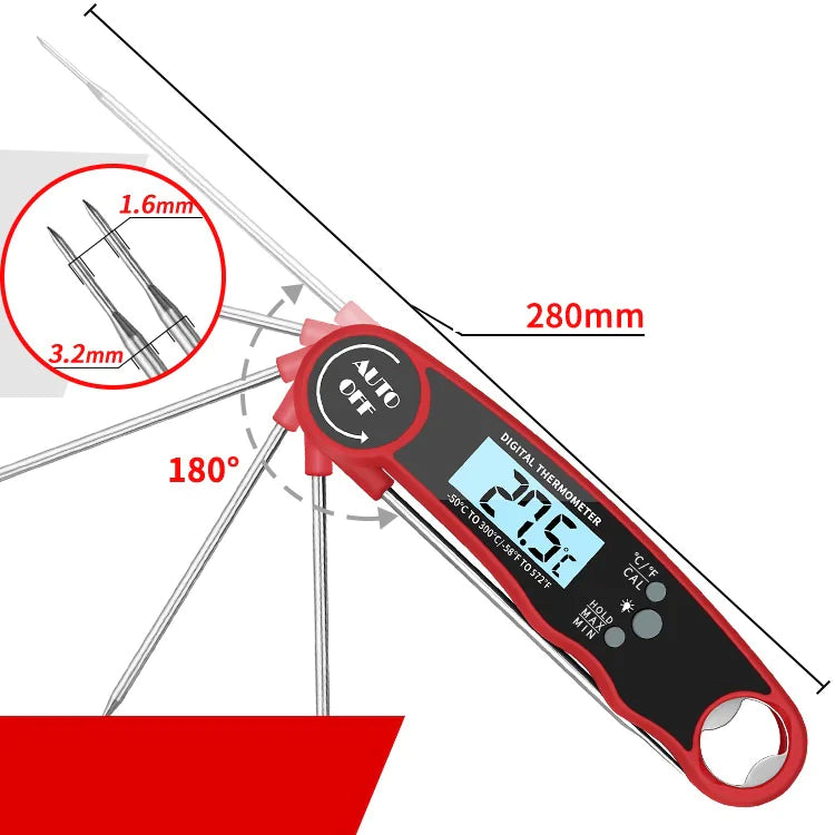 Folding Digital Food Thermometer