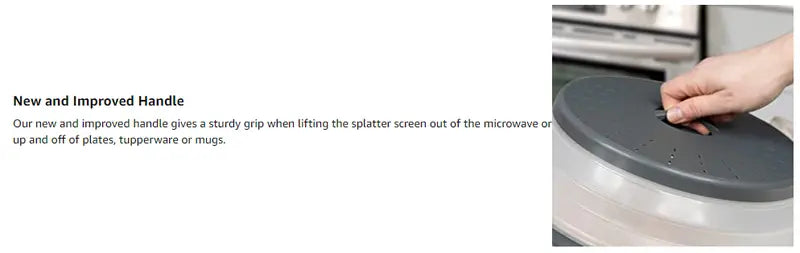 Vented Collapsible Microwave Cover - Splatter Guard & Colander